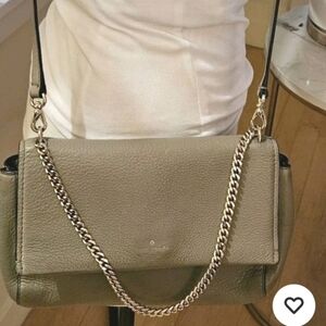 Kate Spade Sadie Envelope Crossbody Leather Purse U6687 Thunder Cloud Brown